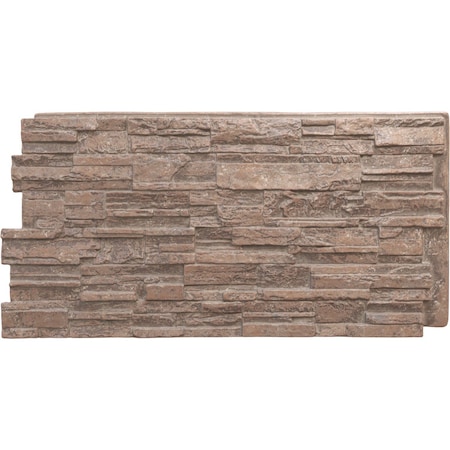 Ekena Millwork Cascade Stacked Stone, StoneWall Faux Stone Siding Panel PNU24X48CAMV
